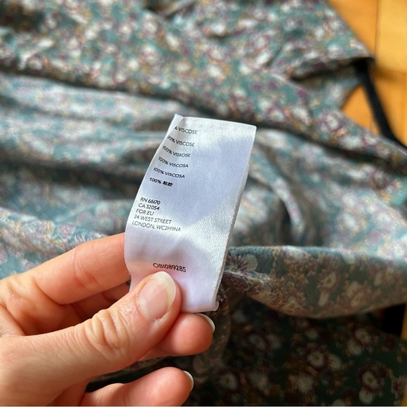 Free People Provence Green Floral Print Dress - Picture 12 of 12